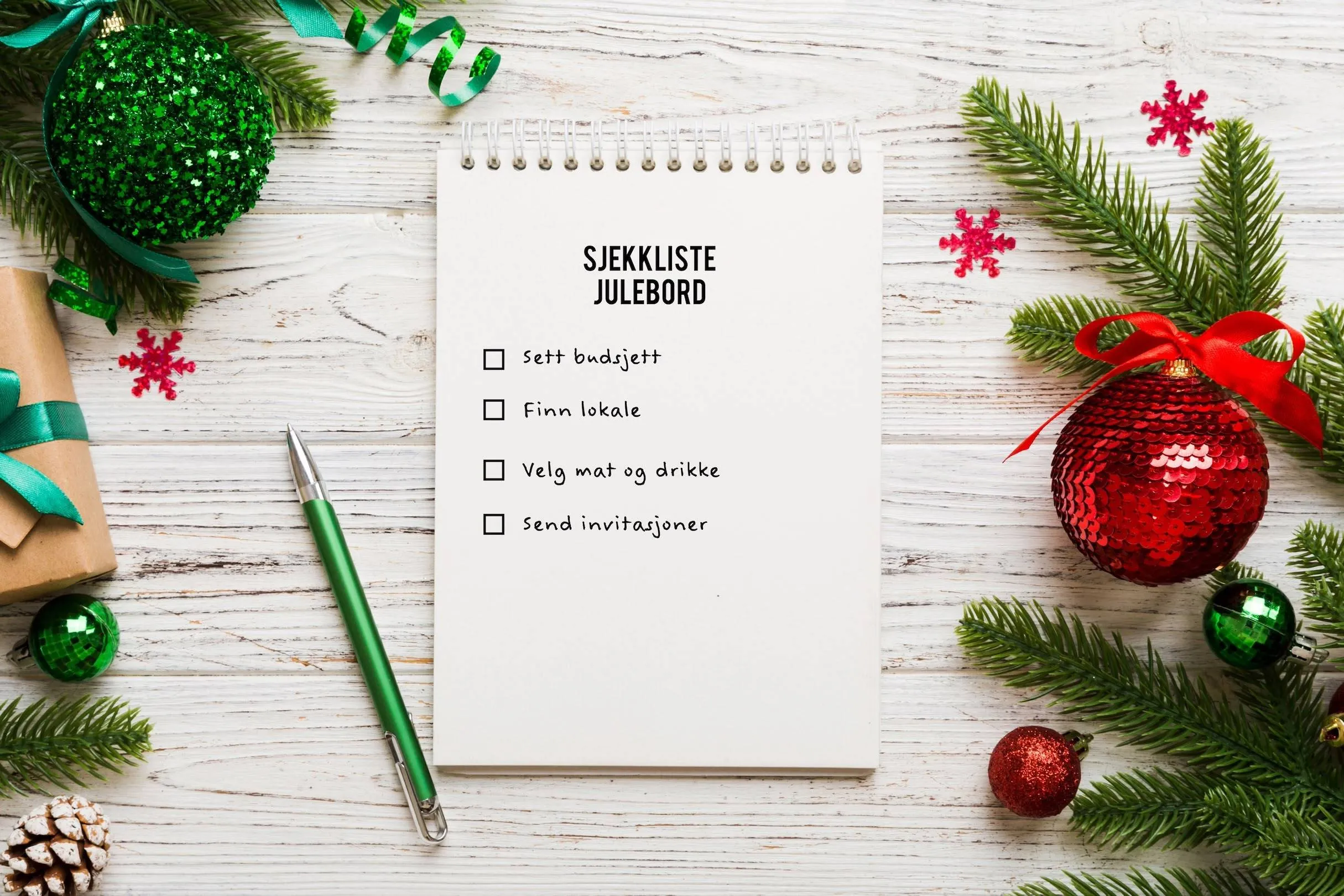 Den komplette sjekklisten for julebord